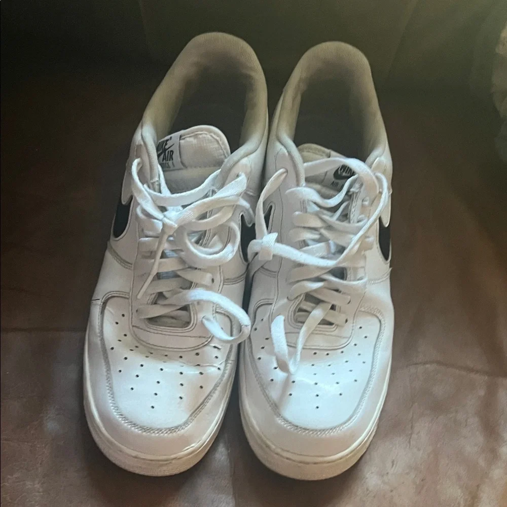 Nike Air White and Black Low-Top Sneakers